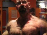 male muscles and hair