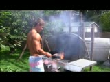 Jeff Seid in the Back Yard