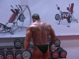 Ronny Rockel Posing Trunk Workout