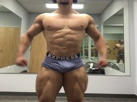 Posing in Purple Pants