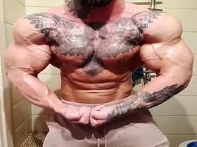 huge animal possing