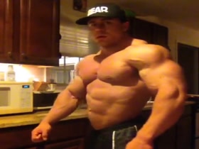 huge beast posing