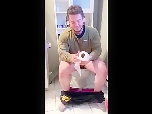Bodybuilder Friends ing Toilet Paper